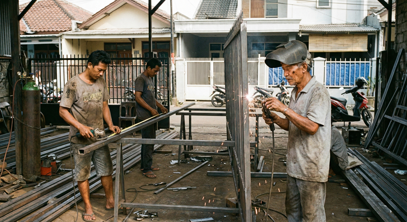 Proyek Pembuatan Pagar Besi - Pagar